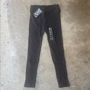 art class Black Ribbed Kids Leggings